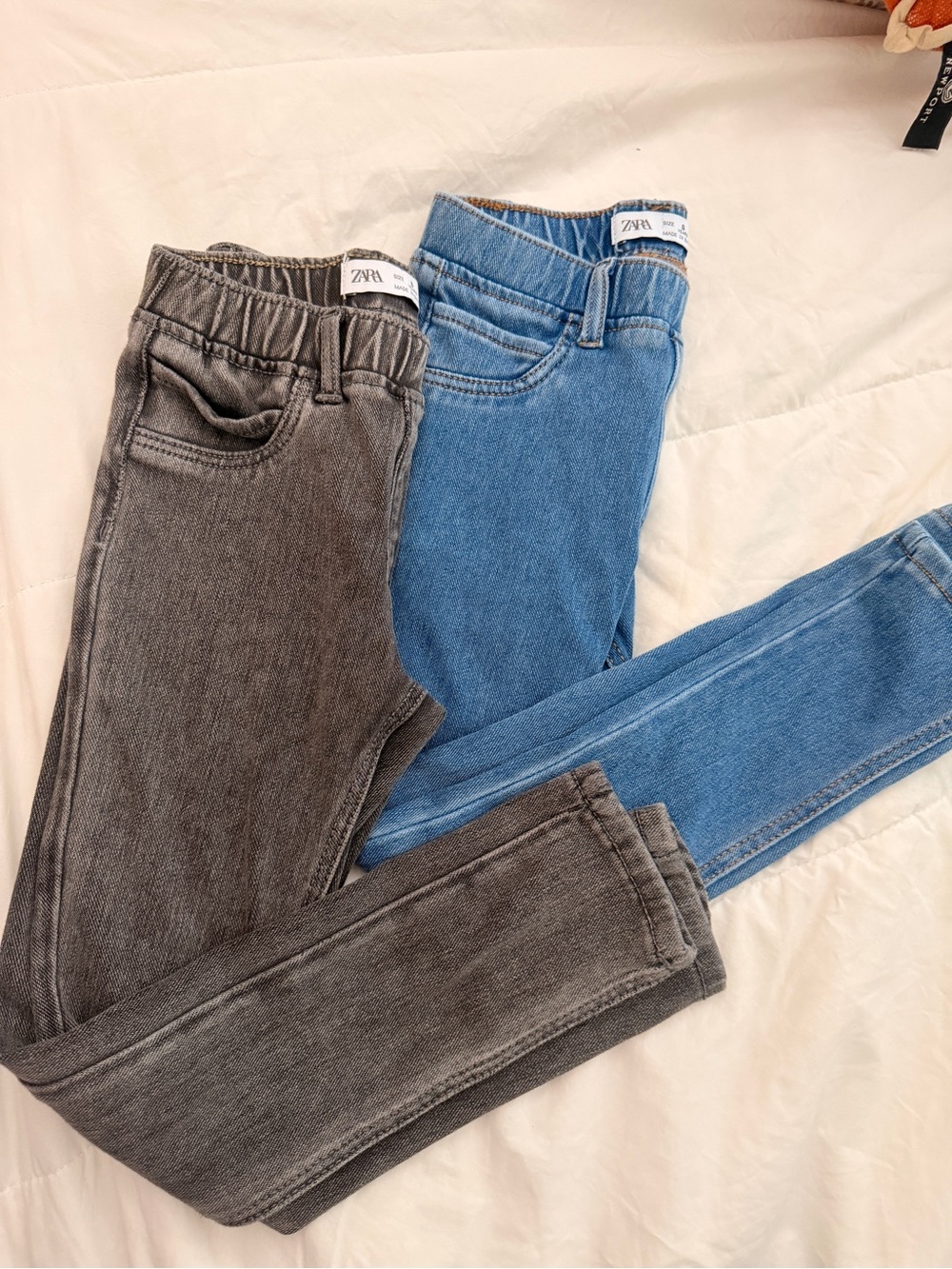 Zara Kids Stretch Jeans Pair - Blue & Gray